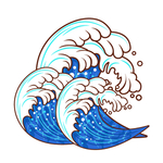 海浪素材