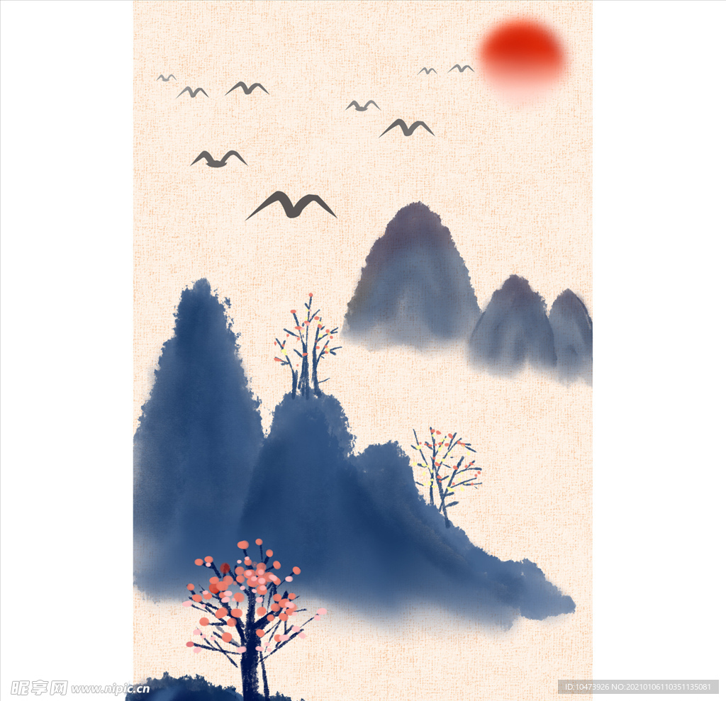 水墨山水风景