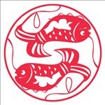 鲤鱼剪纸素材