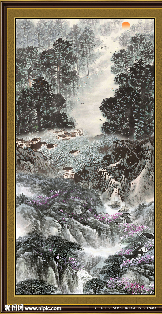 中堂山水画