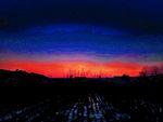 夕阳质感油画