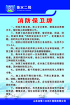 消防保卫牌
