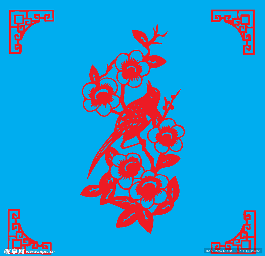 花鸟剪纸