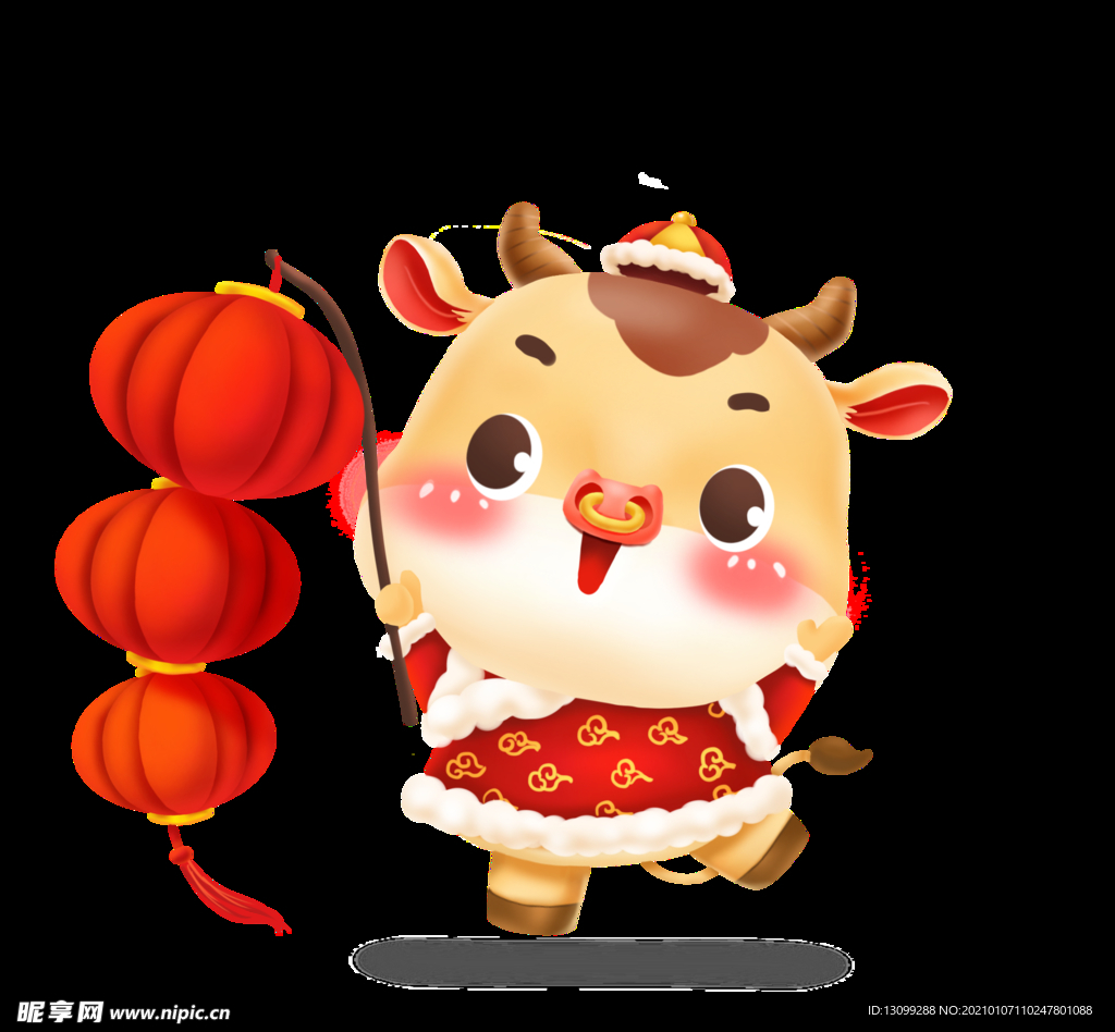 新年牛福娃娃