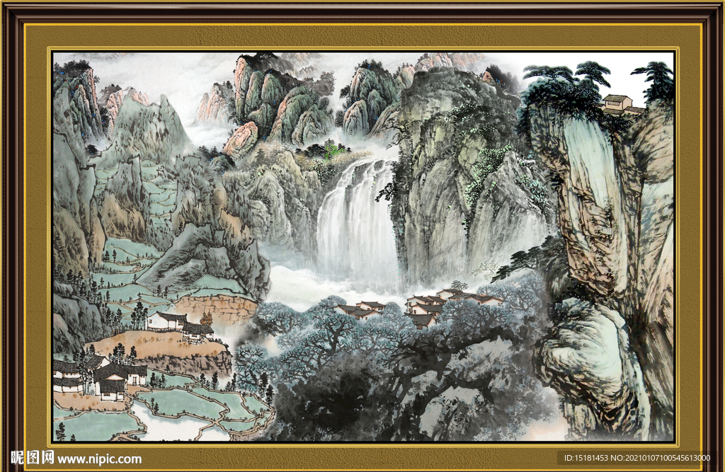 中堂山水画