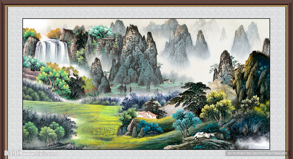 中堂山水画