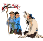 国学人物插画