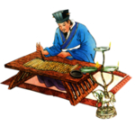 国学人物插画