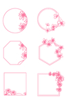 线条花朵花纹