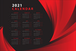 2021日历模板 设计矢量图