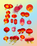 春节元宵节灯笼素材大全集