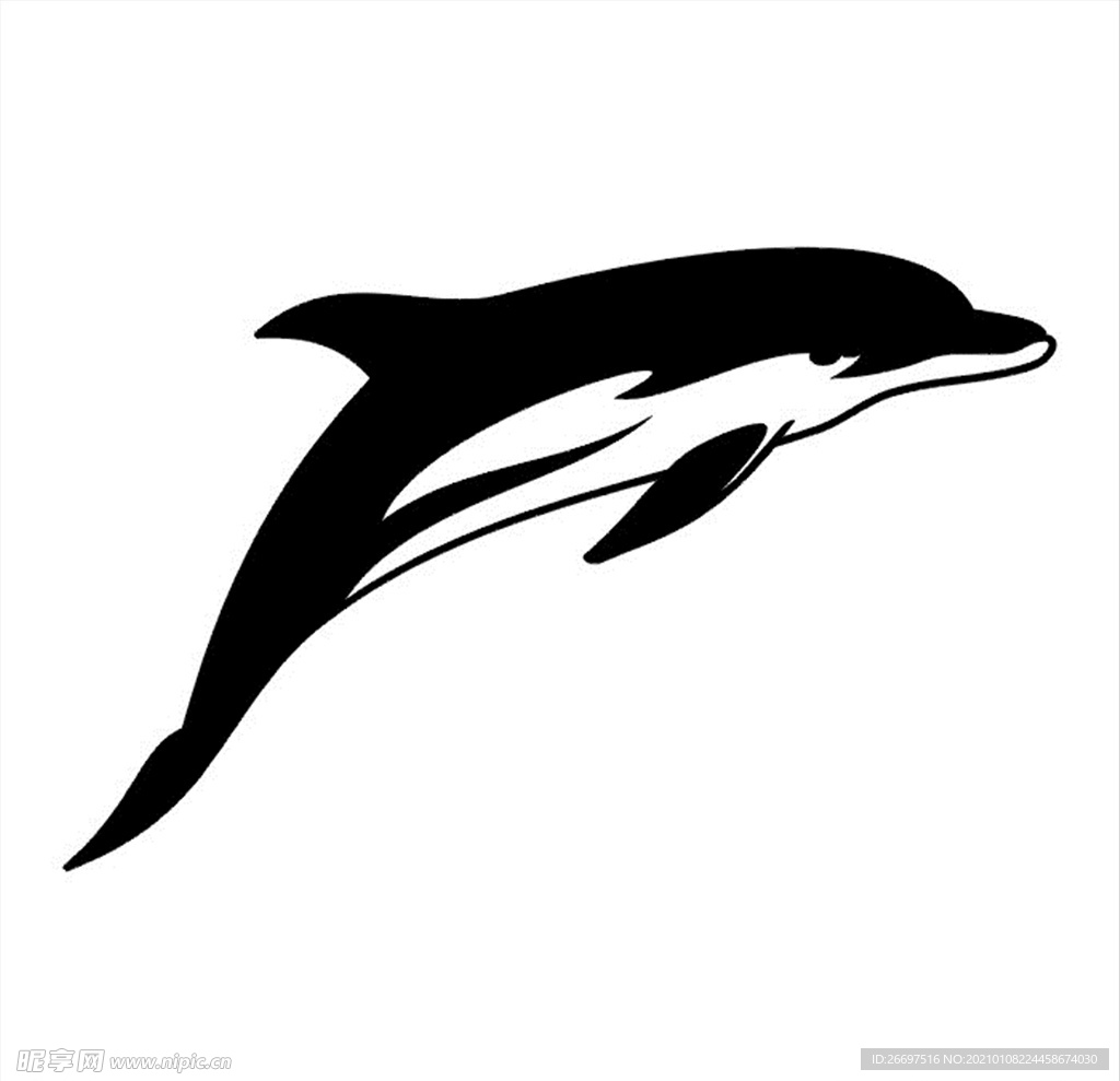 海豚雕刻图