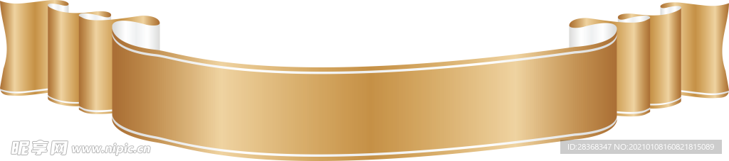 金黄色丝带