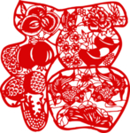 中国传统节日春节贴纸作品高清