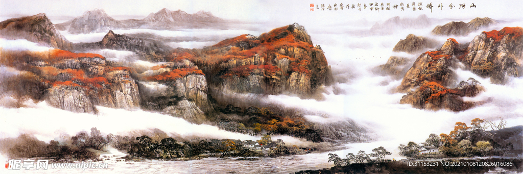 无框画