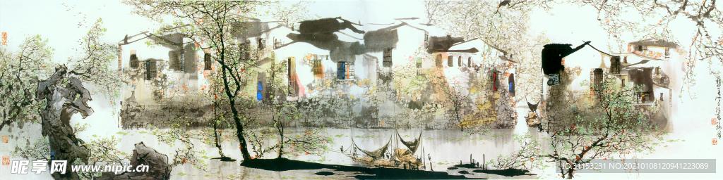 无框画