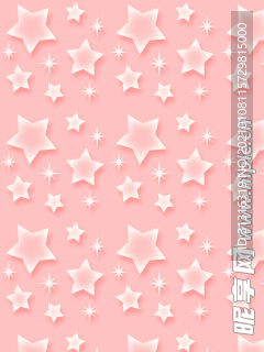 粉色星星背景图