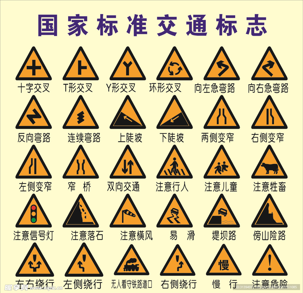 交通标志大全