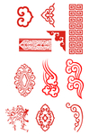 中国风祥云图案花纹底纹PNG