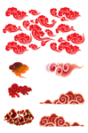 中国风祥云图案花纹底纹PNG