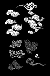 中国风祥云图案花纹底纹PNG