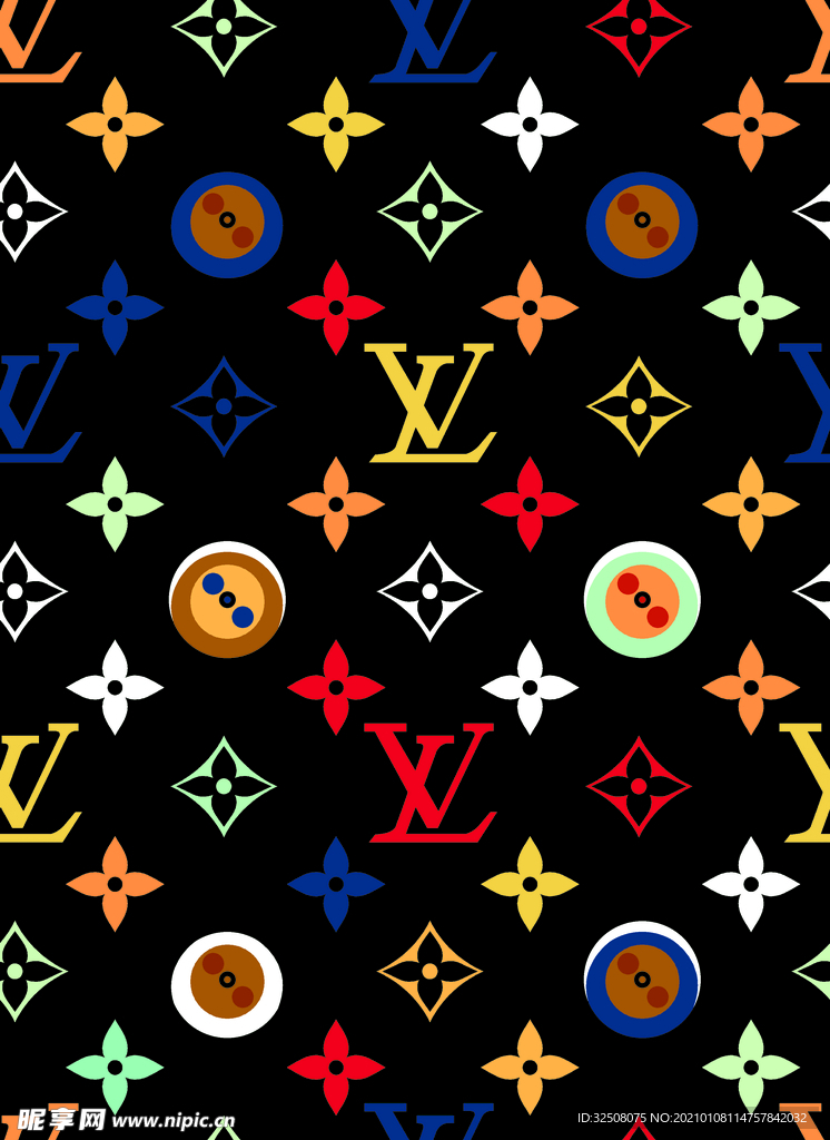 大牌 LV 数码 印花 男装
