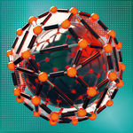 C4D模型粒子原子球体球