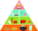 食物金字塔分层图