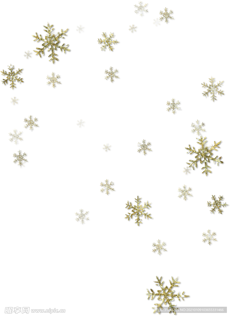 金色雪花