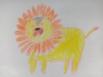 儿童涂鸦 狮子