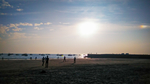 沙滩天空夕阳