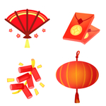 新年元素插画