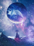 炫酷星球纹理背景素材