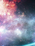 科技感星空红背景素材