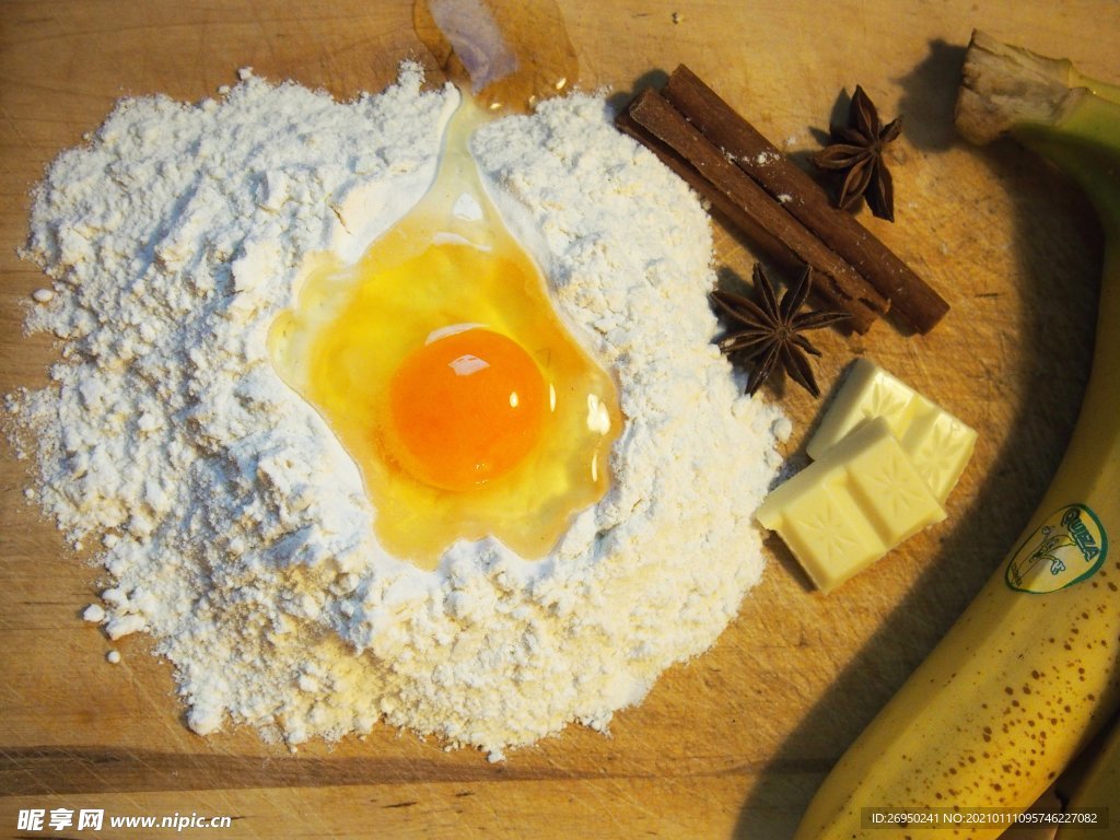 鸡蛋面粉
