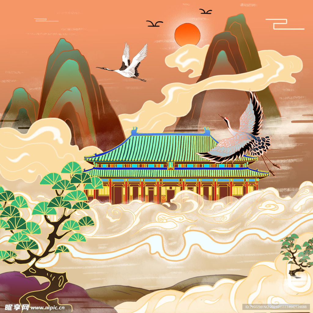 国潮手机壳图案图片