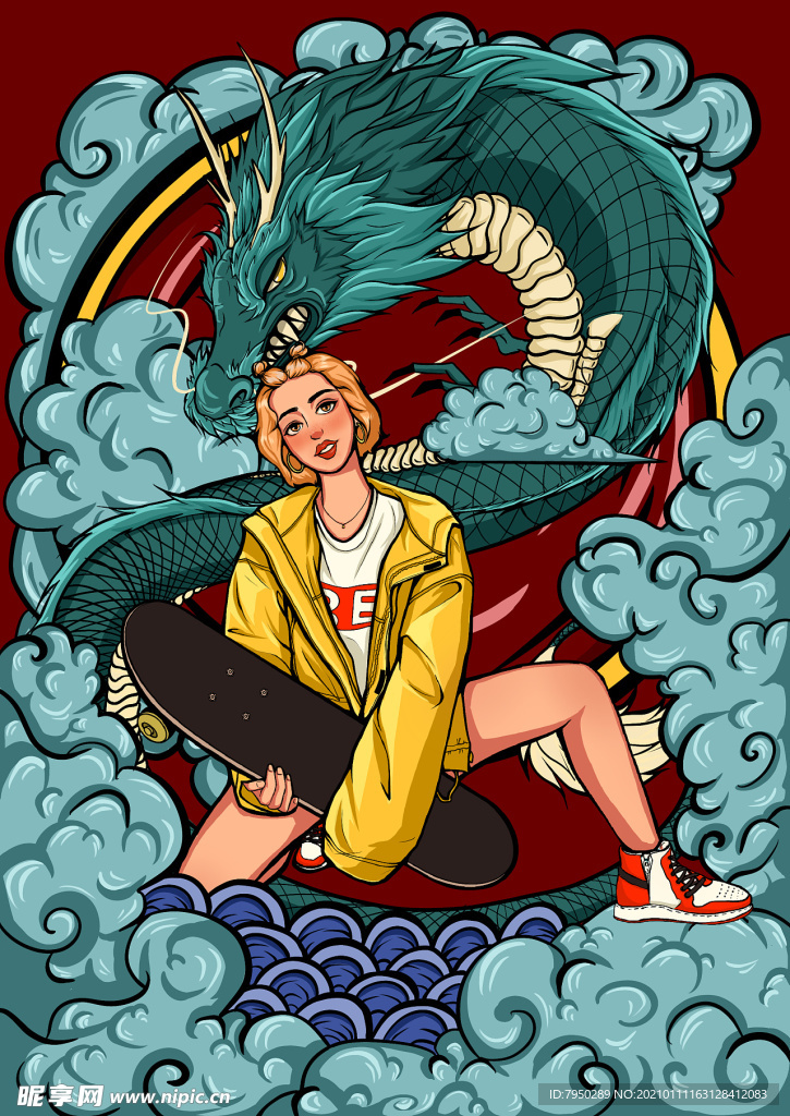 国潮手机壳图案图片