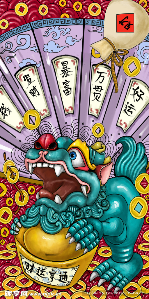 国潮手机壳图案图片