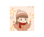 新年女孩
