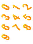 矢量风格渐变数字组合元素