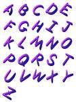量扁平化立体26个英文字母渐变