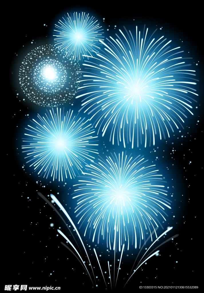 烟花矢量素材