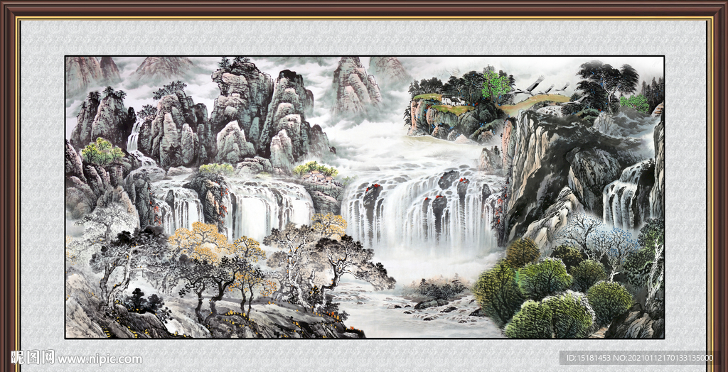 中堂山水画