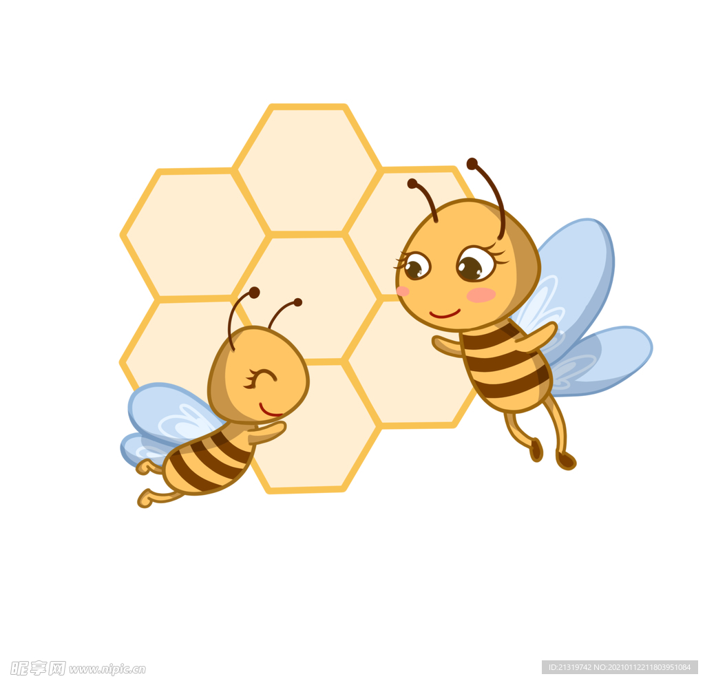 卡通蜜蜂图案图片