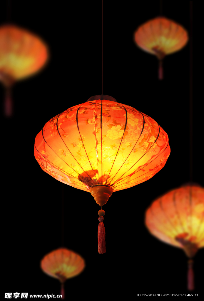 新春灯笼元素海报