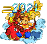 牛年春节国潮牛年海报