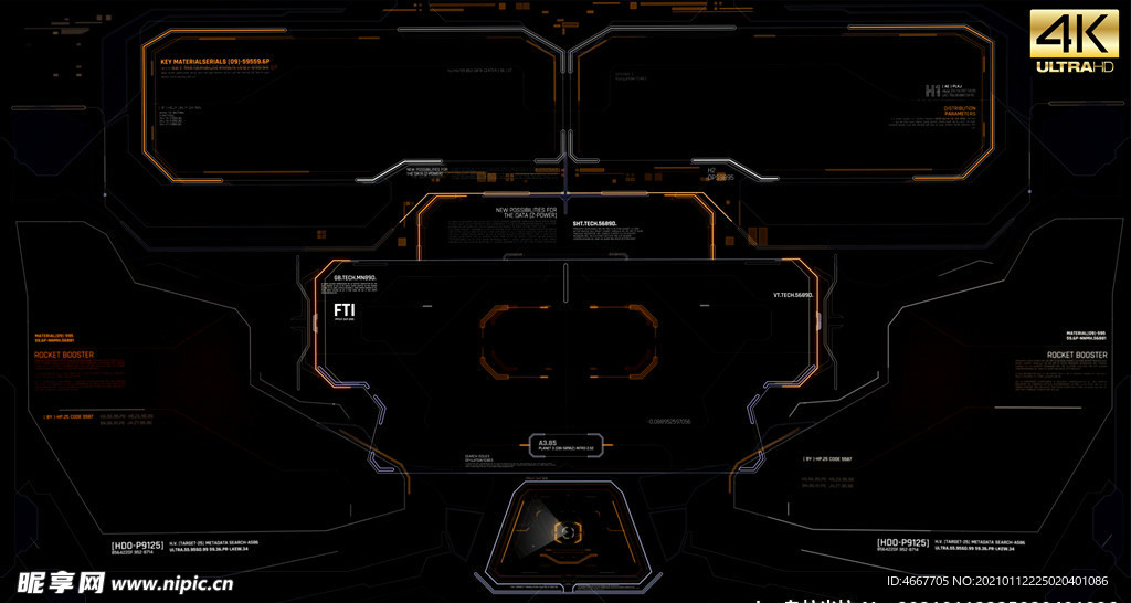 4KHUD界面 高清FUI界面
