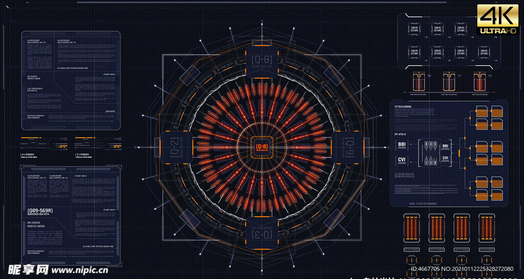 4KHUD界面 高清FUI界面