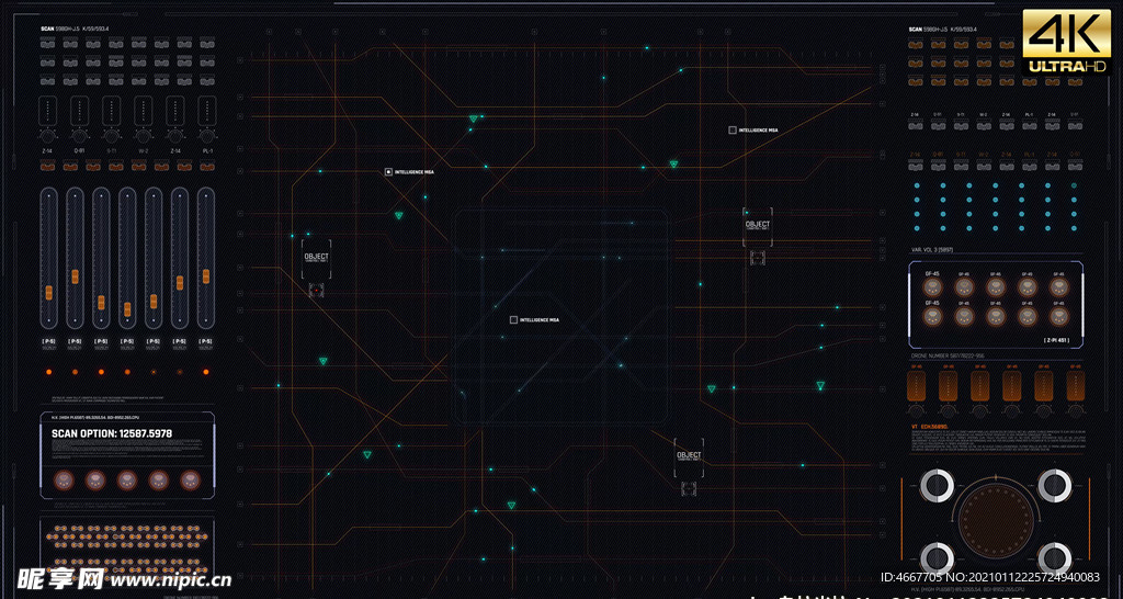 4KHUD界面 高清FUI界面