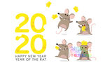 新年快乐矢量图
